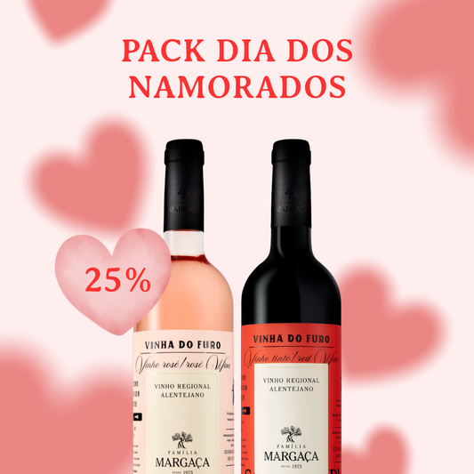 Pack Dia dos Namorados - Vinho Rosé + Vinho Tinto